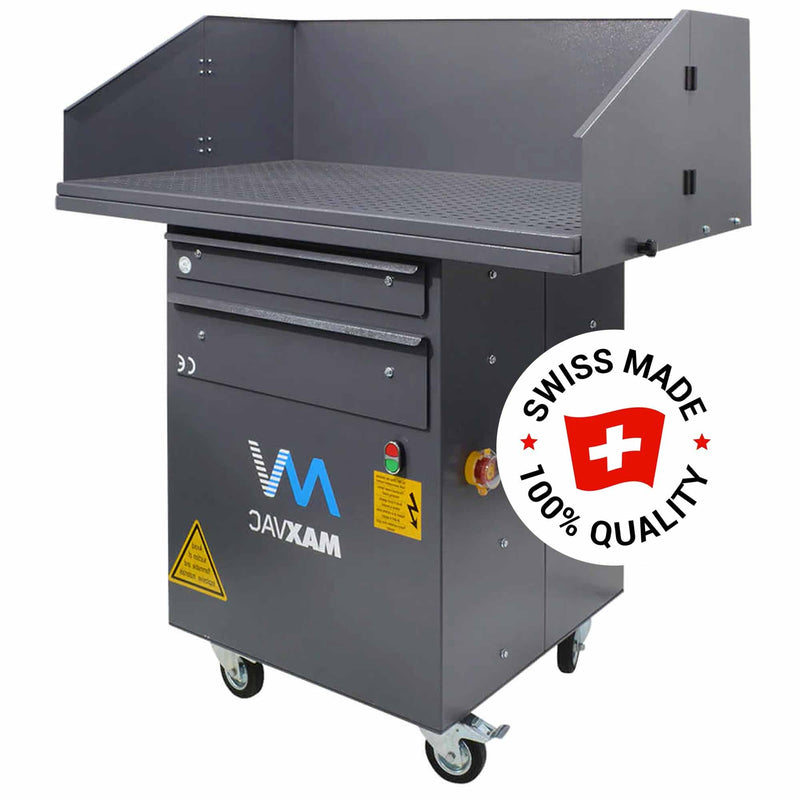 Absaugtisch Benchvac BN1500E | 700 l/min | 1200 - 3000 m3/h | HEPA H13 | 1,1 kW | Maxvac