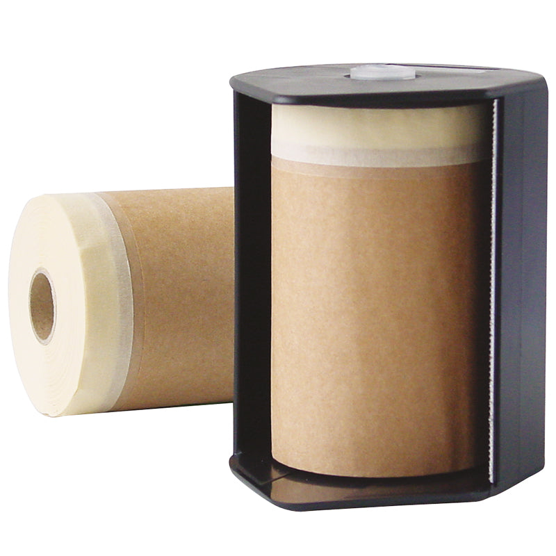 Maler-Abdeckpapier mit Kreppband | 20 m x 18 cm | 35 g/m² | Permafix 050