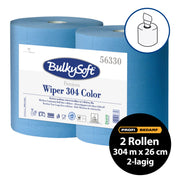 Maxi-Papierreinigungsrollen | 300 m x 26 cm | 2-lagig | 100% Zellstoff | BulkySoft® Premium