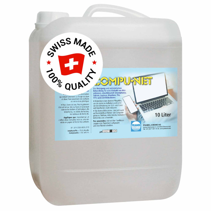 COMPU-NET Bildschirmreiniger | für Computer & Handys | antistatisch | Pramol