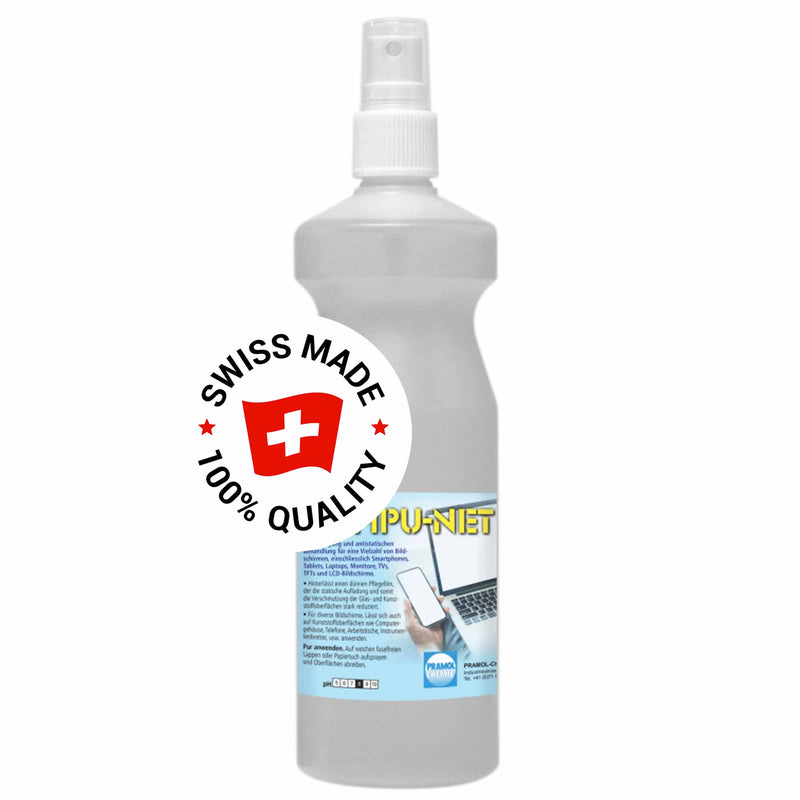 COMPU-NET Bildschirmreiniger | für Computer & Handys | antistatisch | Pramol