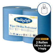 Maxi-Papierreinigungsrollen | 190 m x 36 cm | 3-lagig | 100% Zellstoff | BulkySoft® Excellence