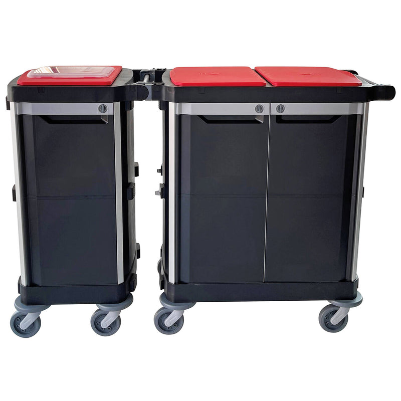 Reinigungswagen | Einfach- & Doppelwagen | zweiteilig | trennbar | Recycling-Kunststoff | Cleanfix ReUse