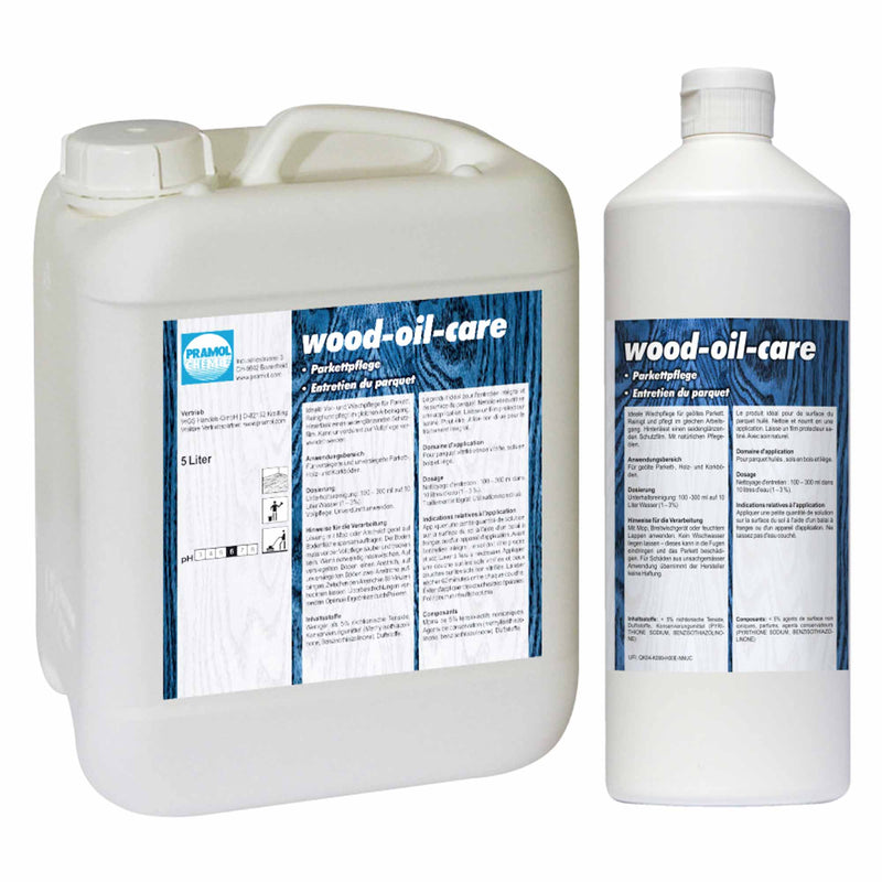 Wood-Oil-Care Parkett-Wischpflege | Pflegeemulsion mit Naturölen | Pramol