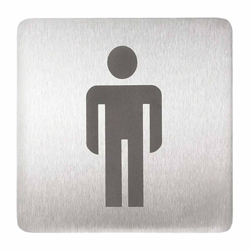 Piktogramme Edelstahl matt | 120 x 120 mm | selbstklebend