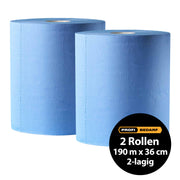 Maxi-Reinigungsrollen | 2-lagig | 190 m x 36 cm | 100% Zellstoff