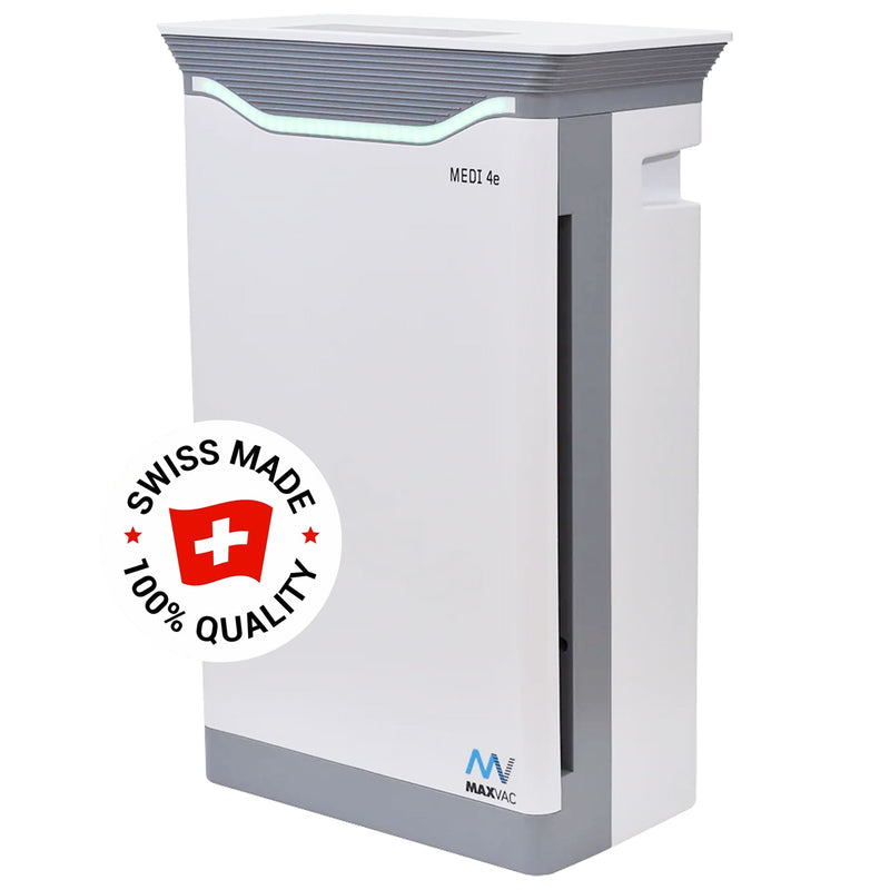Luftreiniger MEDI 4e | 120 - 300 m³/h | HEPA H13 | UV-C | Maxvac