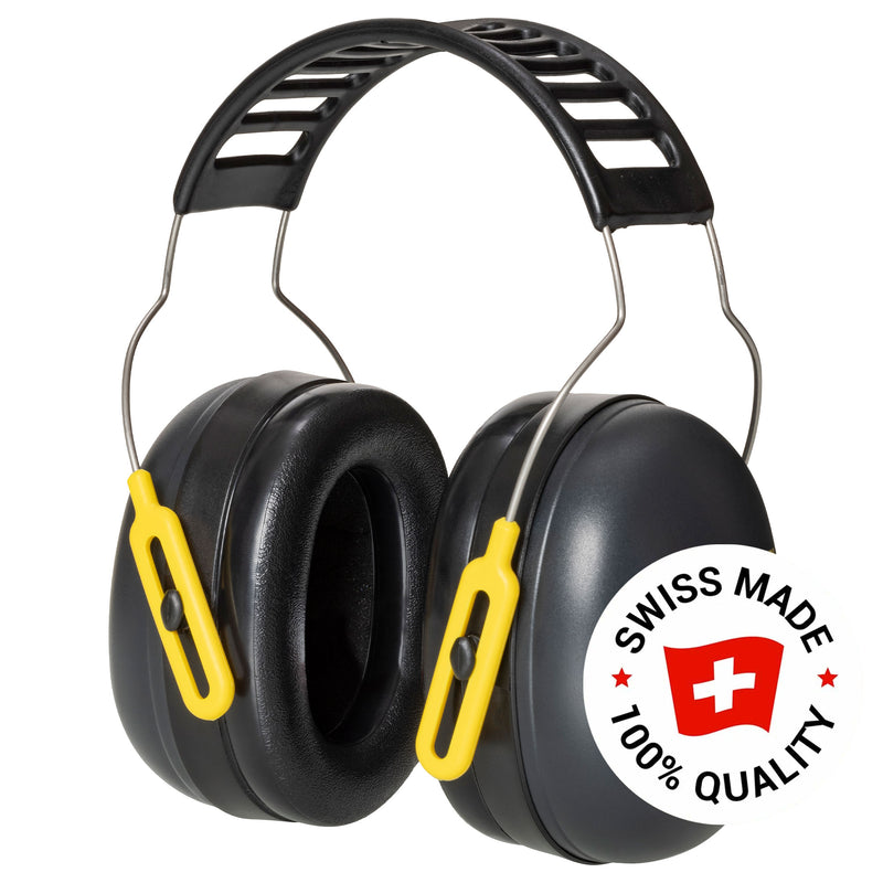 Kapselgehörschutz EM200M | SNR 28 | Federstahlbügel | Lüftungsschlitze | Swiss Made | ARTILUX ARTON®