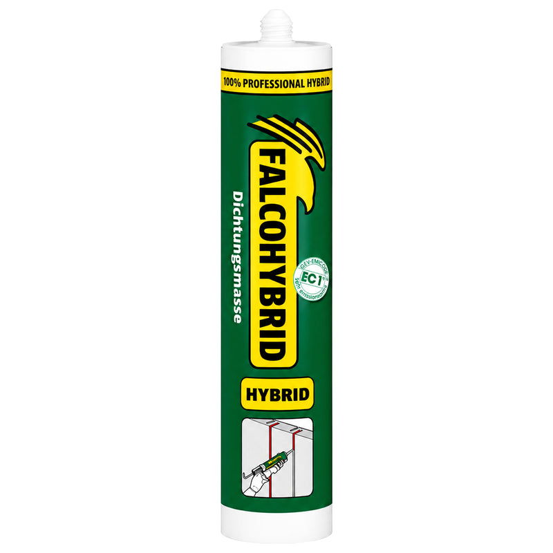 Dichtmasse Falcohybrid Hochbau | 290 & 600 ml | diverse Farben | überstreichbar | silikonfrei | frühwasserbeständig | Falcone Bauchemie
