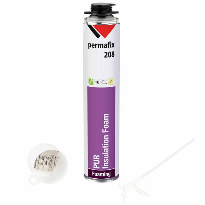 PUR 1K Isolierschaum mit Kombiventil | 750 ml | Permafix 208-Profibedarf Online-Shop