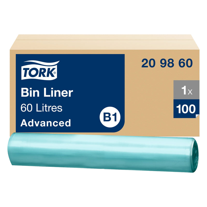 Abfallsäcke B1 | 60 Liter | Transparent | Advanced | TORK 209860