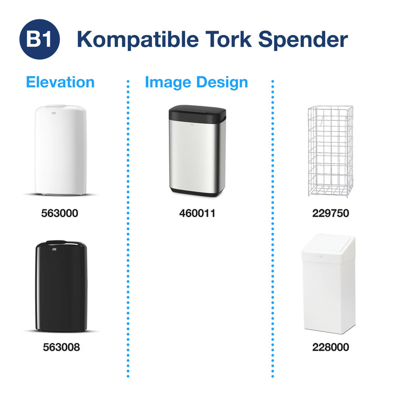 Abfallsäcke B1 | 60 Liter | Transparent | Advanced | TORK 209860