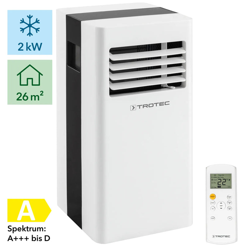 Mobil-Klimaanlage 3-in-1 | 17 - 35 °C  | 2-stufig | 65 m³ | Trotec PAC 2100 X