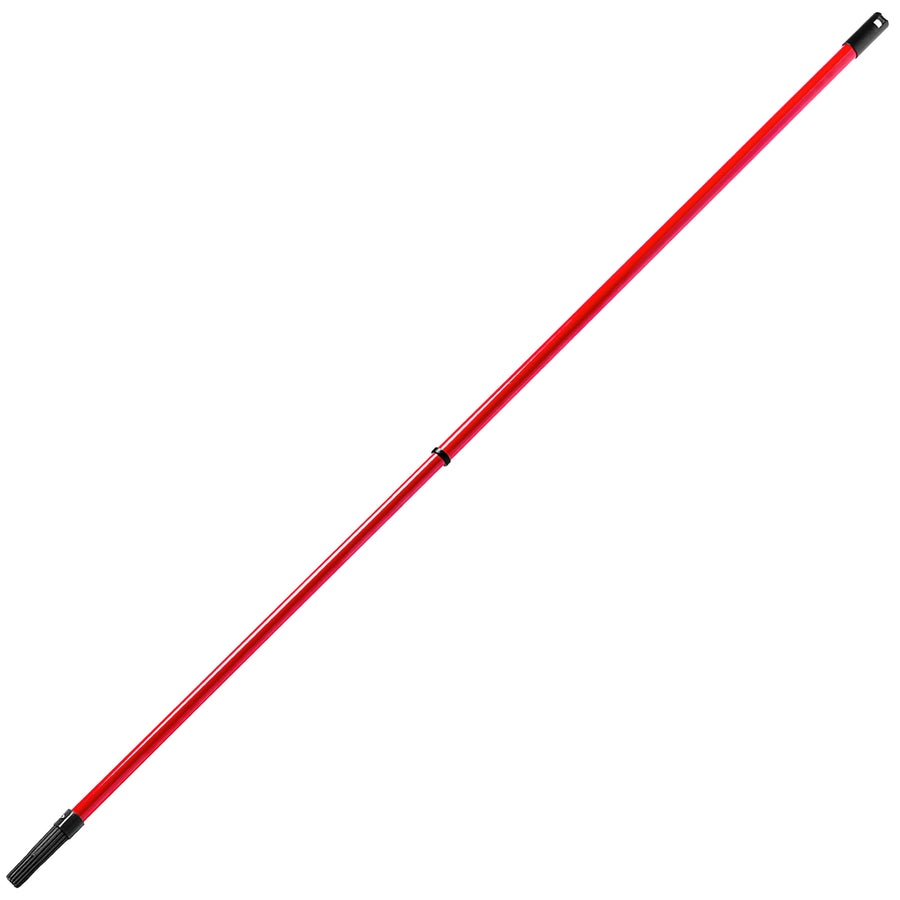 Maler-Teleskopstange 0,77-3 m | beschichteter Stahl | Dreh & Fix | Steck-, Schraub- & Klicksystem | Stick-In Konus | Rot | Schuller Eh`klar Polo Red
