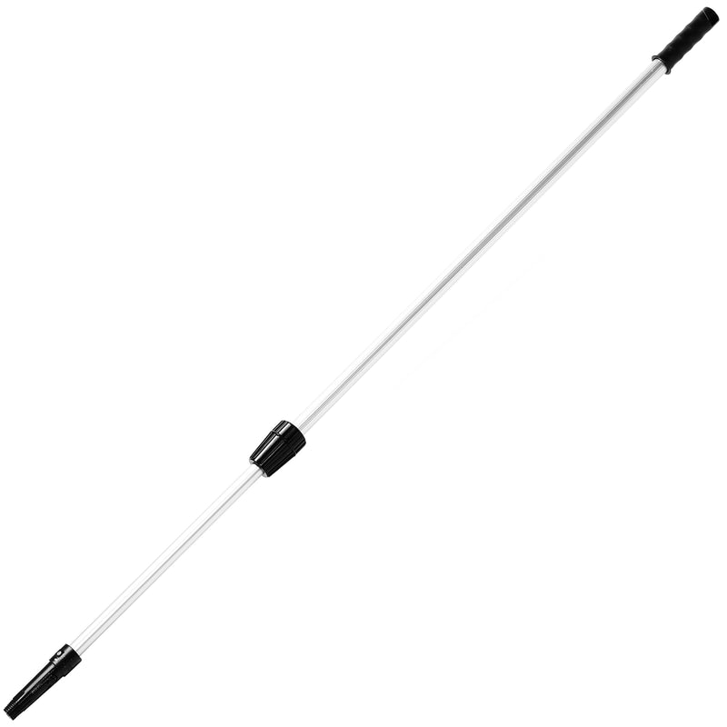Teleskopstange 0,7-3 m | Aluminium | Dreh & Fix | Steck-, Schraub- & Klicksystem | Klick-In Konus | Silber | Schuller Eh`klar Polo Alu