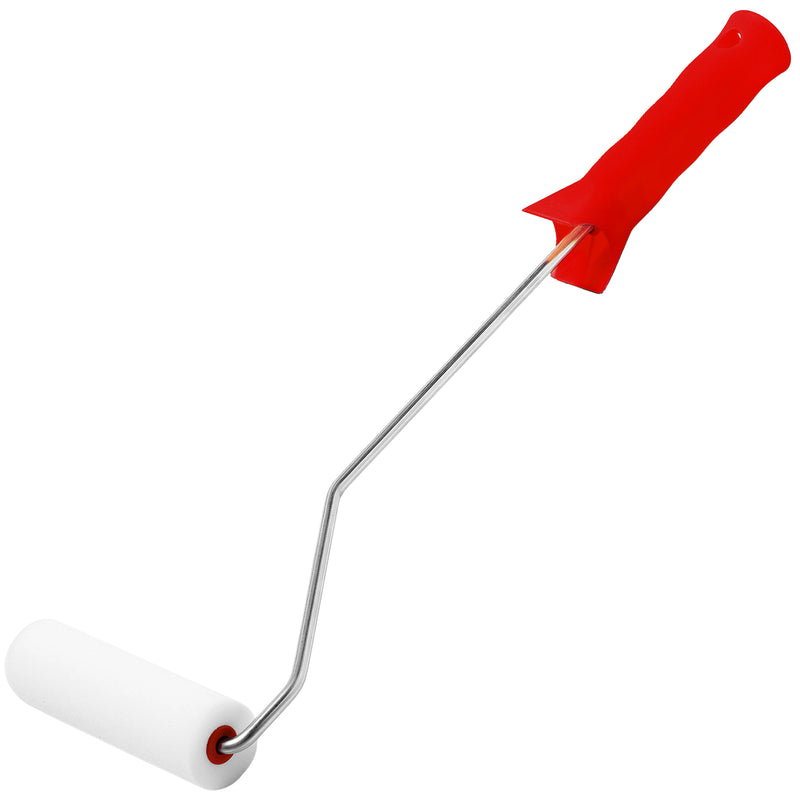 Farbwalze 11 cm | beidseitig gerade | inkl. 39 cm Bügel | Ø 15 mm | Schaumstoff-Walzenkörper | Schuller Eh`klar Soft HK-R