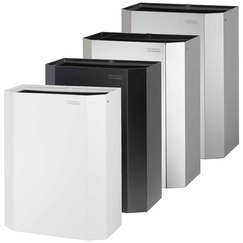 Abfalleimer Edelstahl offen | 25 Liter | Mediclinics PPA2279