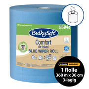 Jumbo-Papierreinigungsrolle Comfort Recycling | 3-lagig | 360 m x 36 cm | de-inked | BulkySoft®