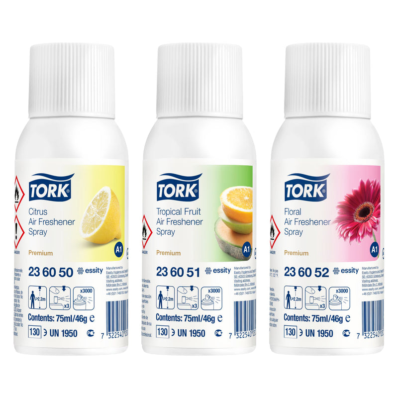 Lufterfrischer A1 | Zitrusduft / Fruchtduft / Mixed | Premium | 75 ml | TORK 236056