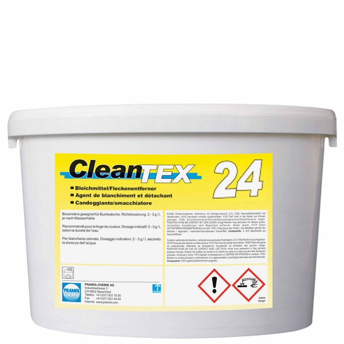 CleanTEX 24 Bleichmittel | ab 60° C | Fleckentferner | Pramol