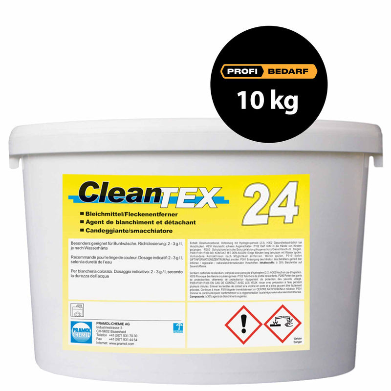 CleanTEX 24 Bleichmittel | ab 60° C | Fleckentferner | Pramol