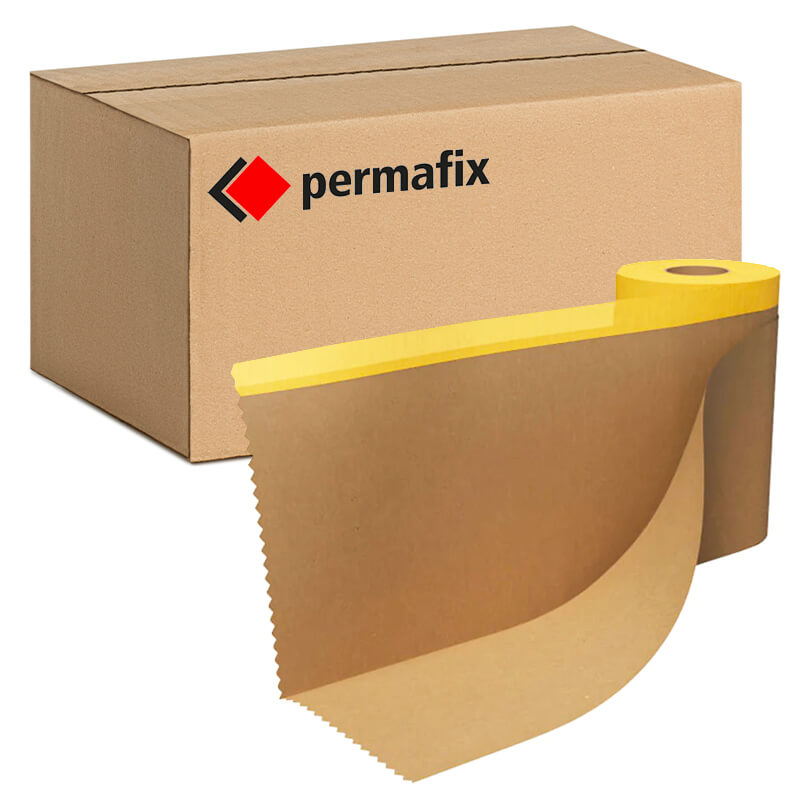 Maler-Abdeckpapier mit Washi Goldband | 20 m x 18 cm | 62 g/m² | Permafix 051