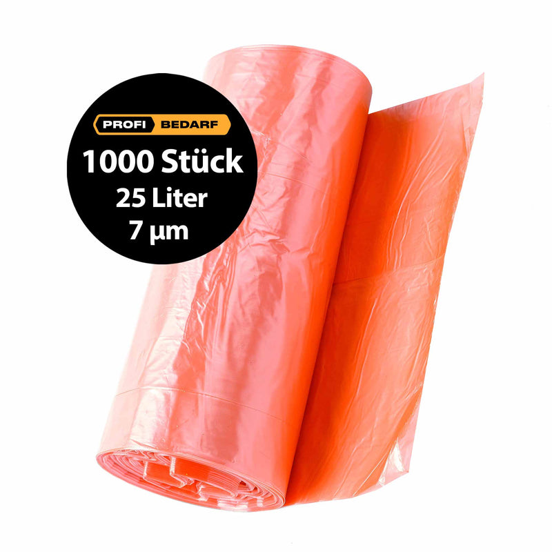 HDPE Abfallsäcke | 25 Liter | 7 µm | 45 x 60 cm | reissfest | hochwertige Schweissung | Schuller Eh`klar SATO LITE 25