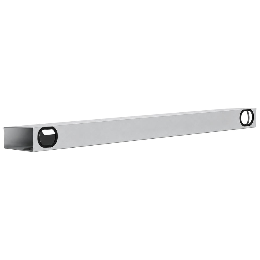 Kabelwanne 120-140 cm | für Schreibtische Flex & Profi 160-180 cm | Metall | Alusilber & Anthrazitgrau