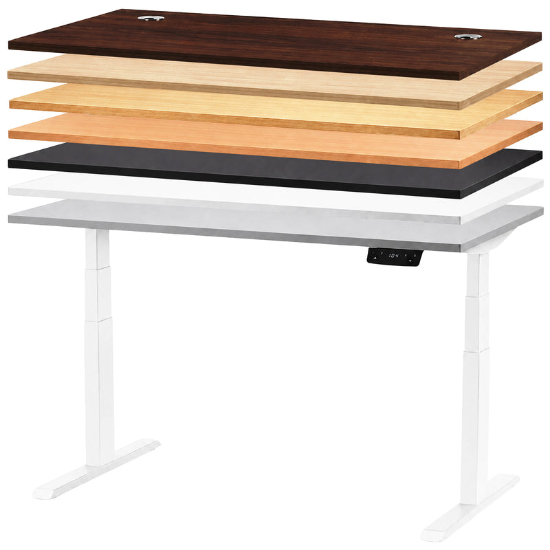 Schreibtisch höhenverstellbar 160-200 × 80 cm | Höhe 60,5-125,5 cm | 25 mm Tischplatte | 2 Motoren | Memory-Funktion | 100 kg belastbar | diverse Farben | Flex Modul