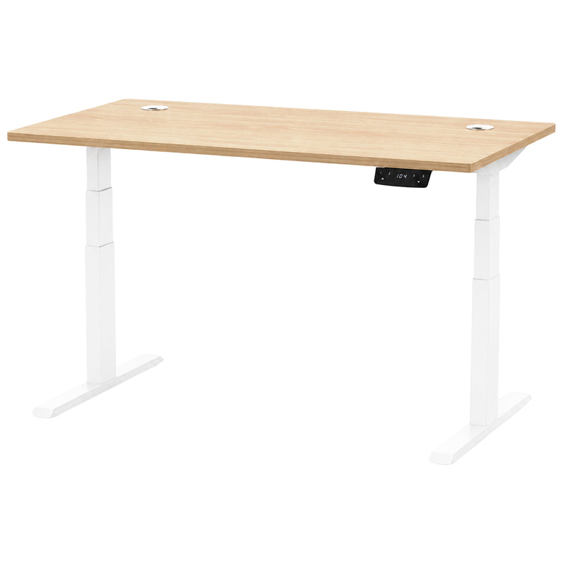 Schreibtisch höhenverstellbar 160-200 × 80 cm | Höhe 60,5-125,5 cm | 25 mm Tischplatte | 2 Motoren | Memory-Funktion | 100 kg belastbar | diverse Farben | Flex Modul