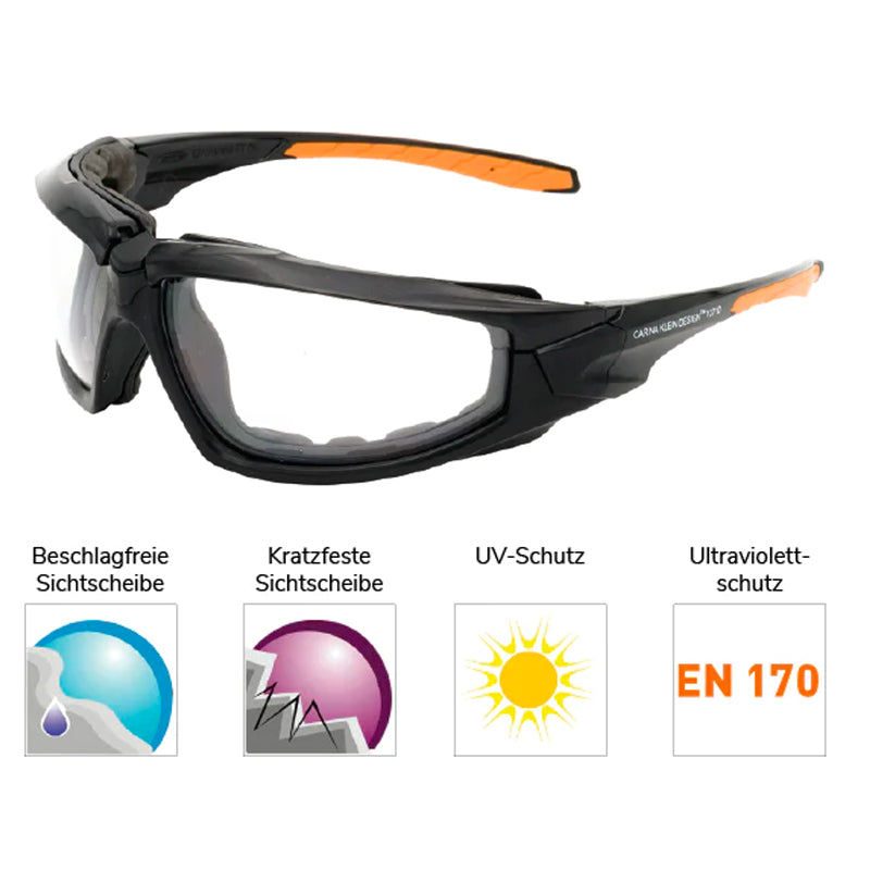 Schutzbrille 12710 transparent | Anti-Reflekt | UV-Schutz