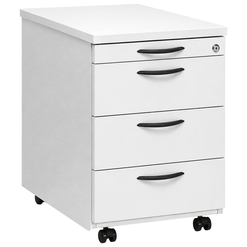 Rollcontainer 43,5 × 60 × 60 cm | Holzkorpus | Softclose & Selbsteinzug | abschliessbar | diverse Farben | Multi Modul