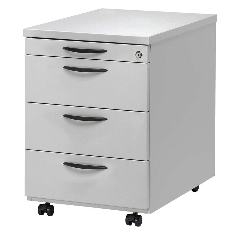 Rollcontainer 43,5 × 60 × 60 cm | Holzkorpus | Softclose & Selbsteinzug | abschliessbar | diverse Farben | Multi Modul