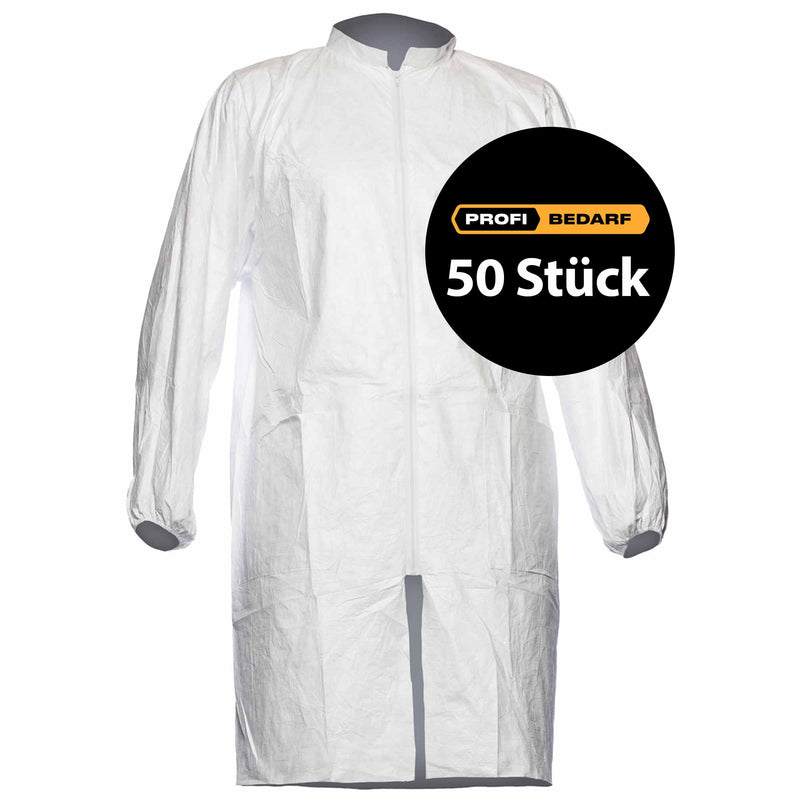 Einweg-Laborkittel Tyvek® 500 PL309 | mit Reissverschluss & Taschen | Kategorie 3