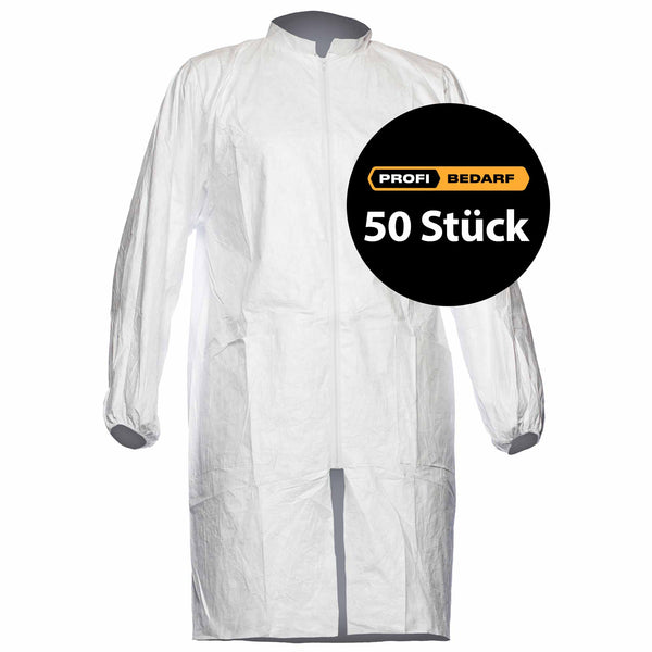 Einweg-Laborkittel Tyvek® 500 PL309 | mit Reissverschluss & Taschen | Kategorie 3