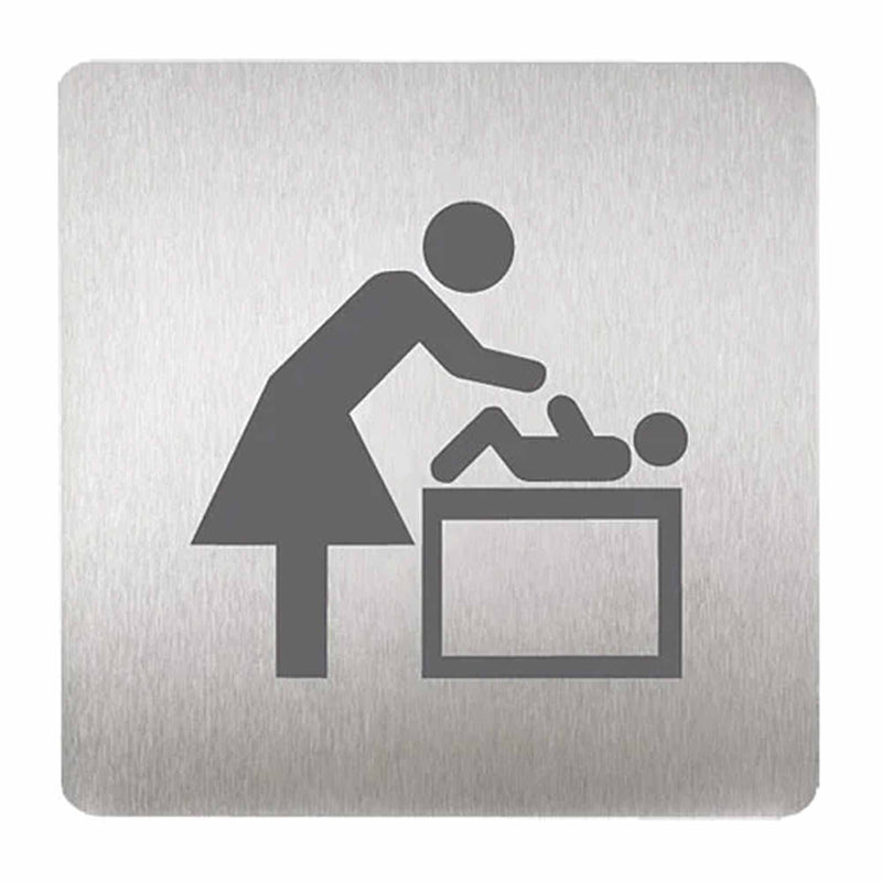 Piktogramme Edelstahl matt | 120 x 120 mm | selbstklebend