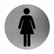 Beschilderung Edelstahl | 116 mm | selbstklebend | Mediclinics PS000CS