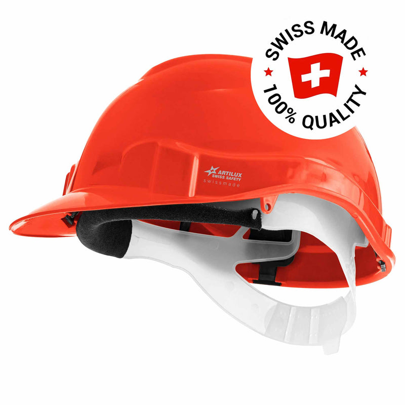 Schutzhelm ARTITOP SH100 | Polyethylen | 2-Punkt-Kinnband | Schirm | ROTO-System | belüftet | Swiss Made | ARTILUX
