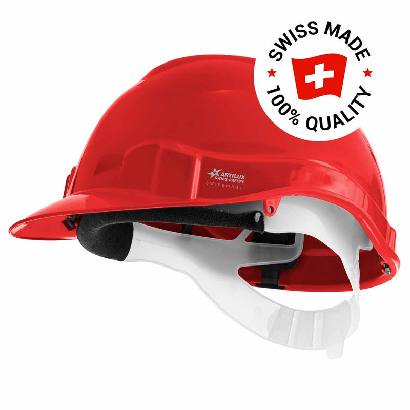 Schutzhelm ARTITOP SH100 | Polyethylen | 2-Punkt-Kinnband | Schirm | ROTO-System | belüftet | Swiss Made | ARTILUX