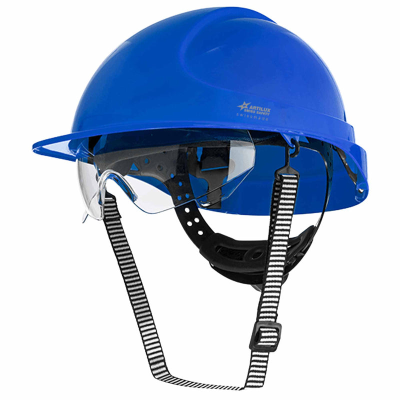 Schutzhelm ARTITOP SH300 | Polycarbonat | Schutzbrille | 2-Punkt-Kinnband | Schirm | ROTO-System | belüftet | Swiss Made | ARTILUX