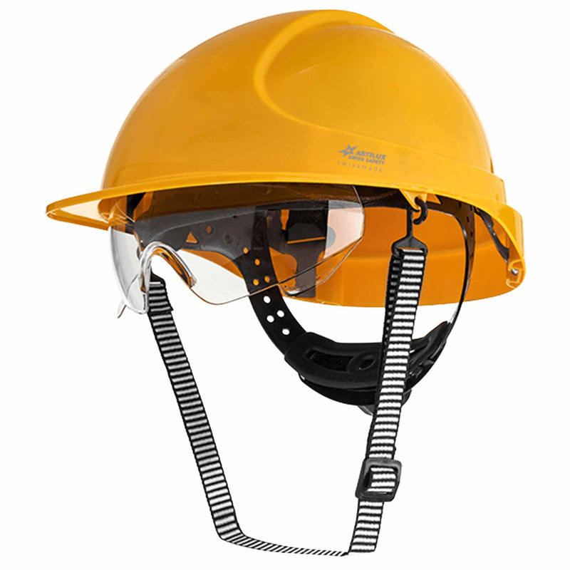 Schutzhelm ARTITOP SH300 | Polycarbonat | Schutzbrille | 2-Punkt-Kinnband | Schirm | ROTO-System | belüftet | Swiss Made | ARTILUX