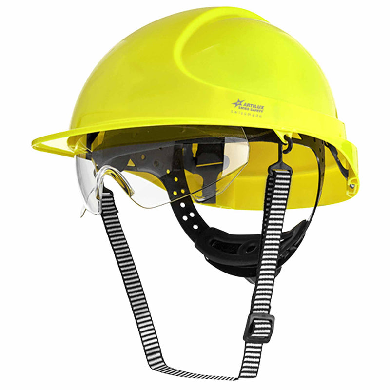 Schutzhelm ARTITOP SH300 | Polycarbonat | Schutzbrille | 2-Punkt-Kinnband | Schirm | ROTO-System | belüftet | Swiss Made | ARTILUX