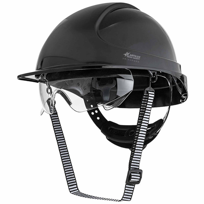 Schutzhelm ARTITOP SH300 | Polycarbonat | Schutzbrille | 2-Punkt-Kinnband | Schirm | ROTO-System | belüftet | Swiss Made | ARTILUX