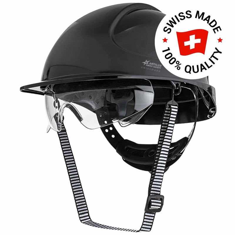 Schutzhelm ARTITOP SH300 | Polycarbonat | Schutzbrille | 2-Punkt-Kinnband | Schirm | ROTO-System | belüftet | Swiss Made | ARTILUX