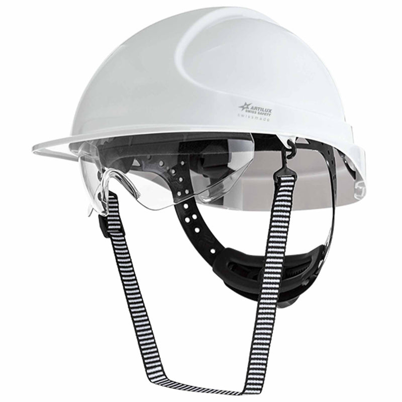 Schutzhelm ARTITOP SH300 | Polycarbonat | Schutzbrille | 2-Punkt-Kinnband | Schirm | ROTO-System | belüftet | Swiss Made | ARTILUX