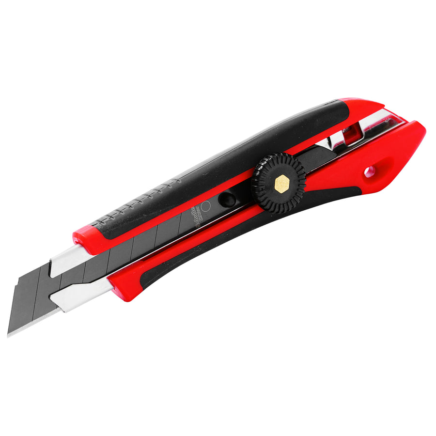 Cuttermesser 18-25 mm | 0,5-0,7 mm Klinge | Feststellschraube | 2K-Griff | Schuller Eh`klar Samurai Black