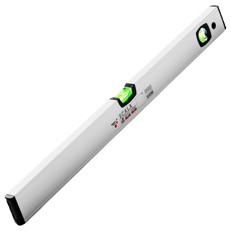 Alu-Profilwasserwaage Scala | 60 - 200 cm | 2 Acrylglasphiolen | UV-resistente Flüssigkeit | Schuller Eh’klar