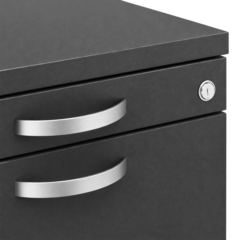 Rollcontainer 43,5 × 60 × 60 cm | Holzkorpus | Softclose & Selbsteinzug | abschliessbar | GS-zertifiziert | Made in Germany | diverse Farben | Profi Modul