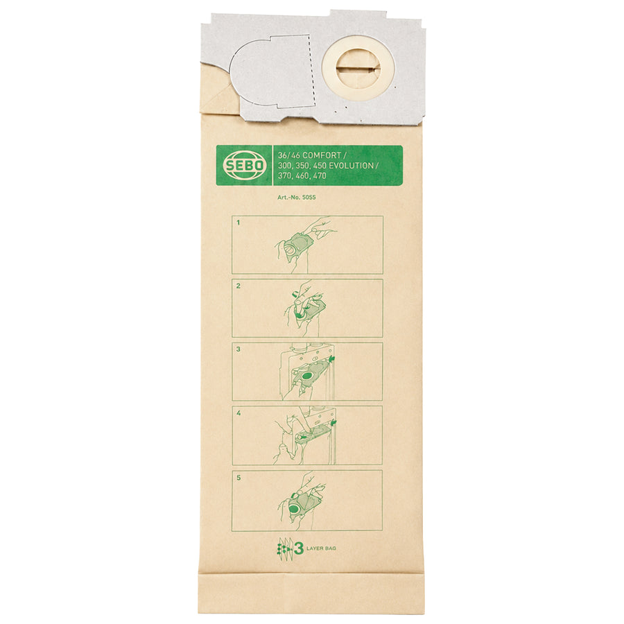 Staubbeutel | 10 Stück | für BS360 Eco | Cleanfix