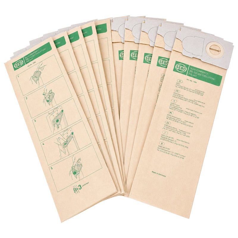 Staubbeutel | 10 Stück | für BS360 Eco | Cleanfix